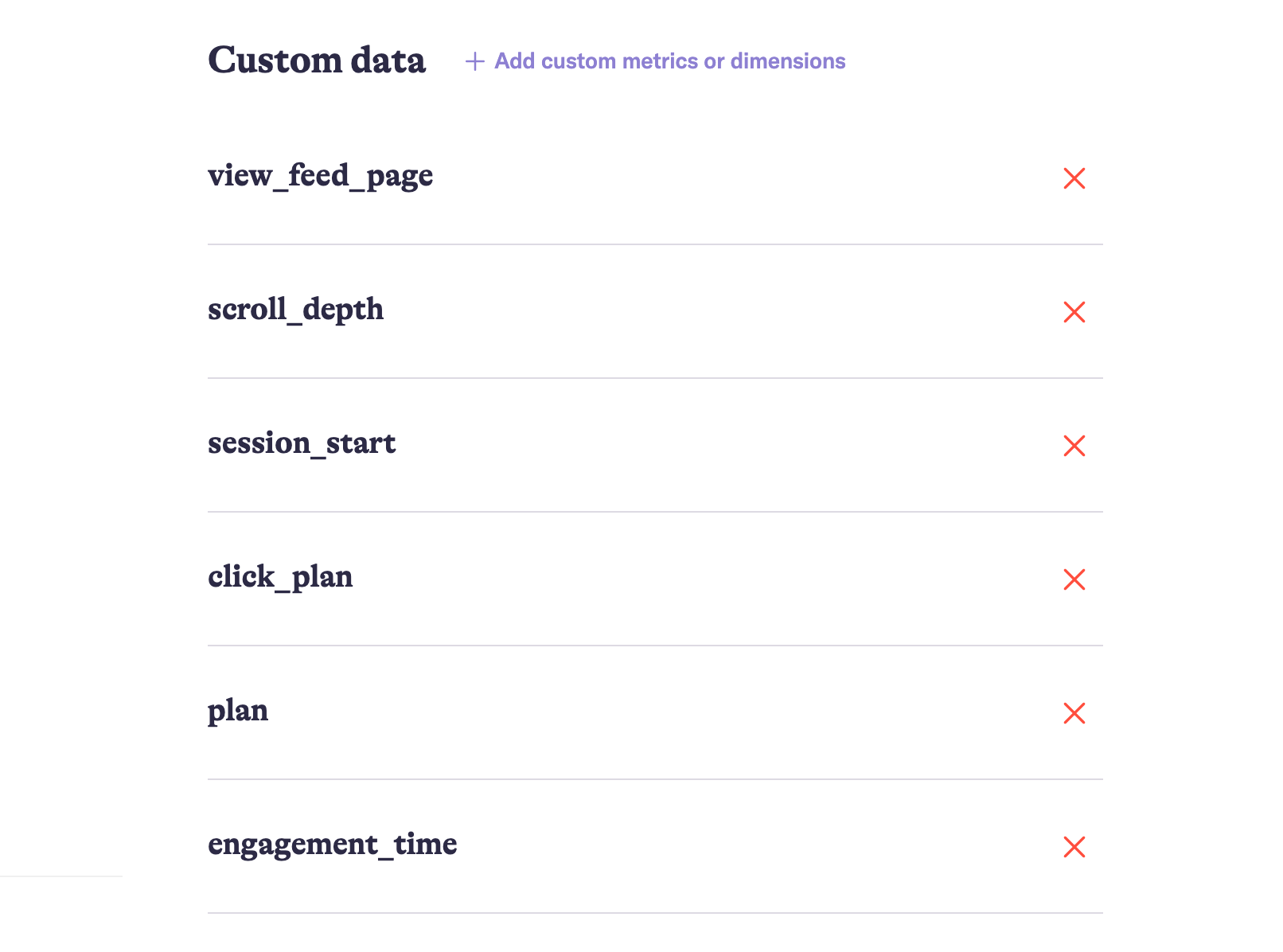 Custom Data