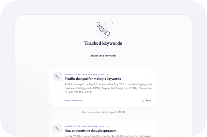 Track Google Search Console keywords