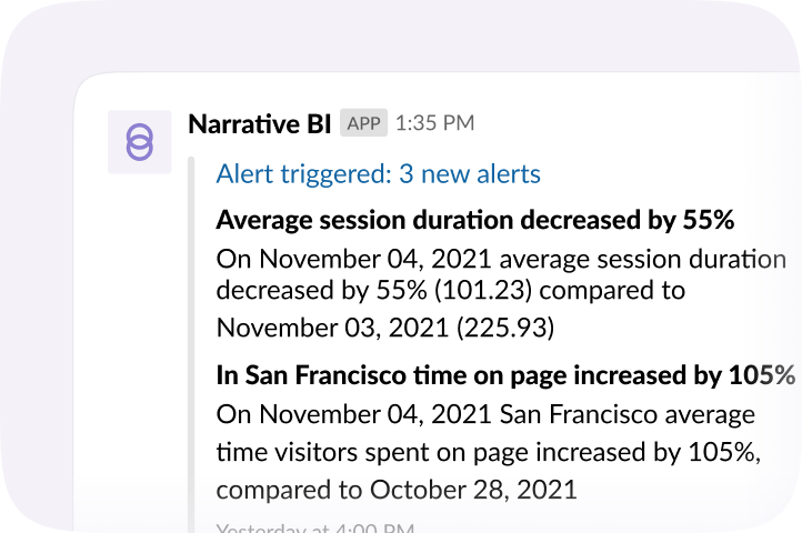 Slack integration